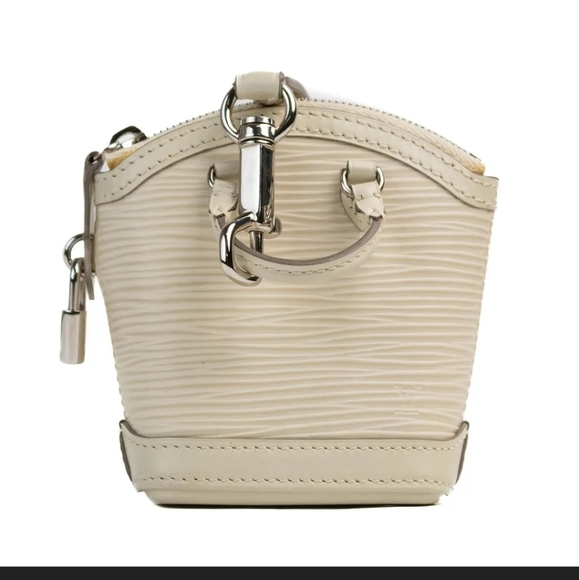 Louis Vuitton Handbags - LOUIS VUITTON Cream Epi Leather Mini Lockit Bag Charm Key Holder